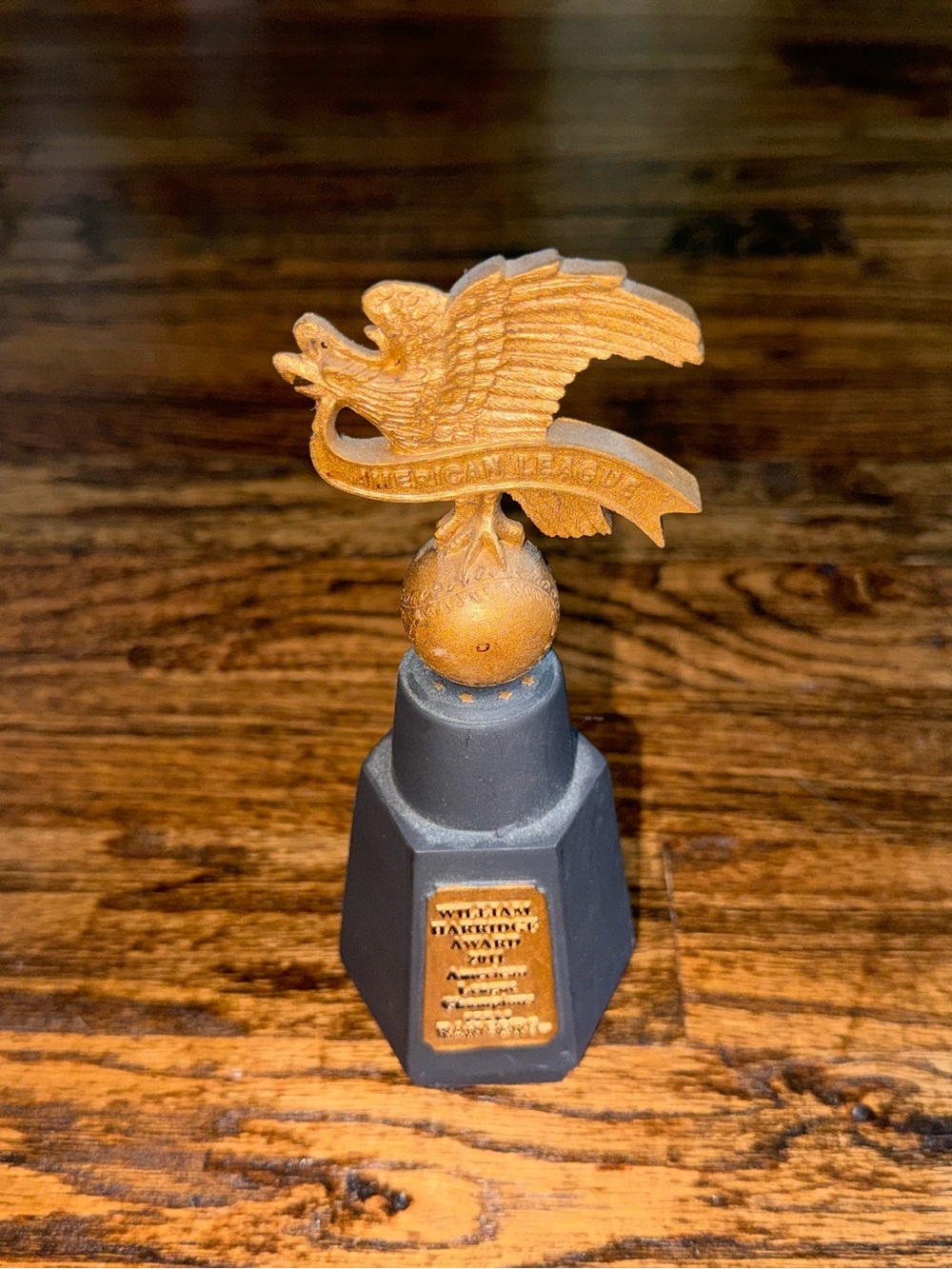 Texas Rangers 2011 American League Champions Replica Trophy Gold Statue MLB